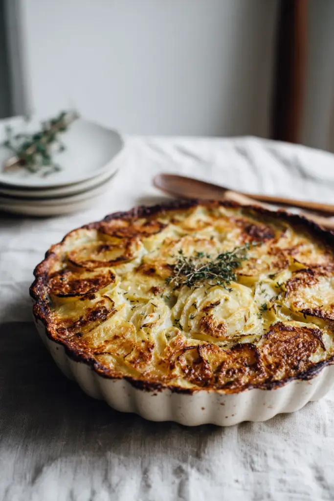 Gratin de poireaux et pommes de terre