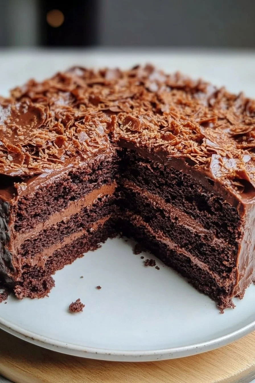 Gâteau au chocolat croustillant