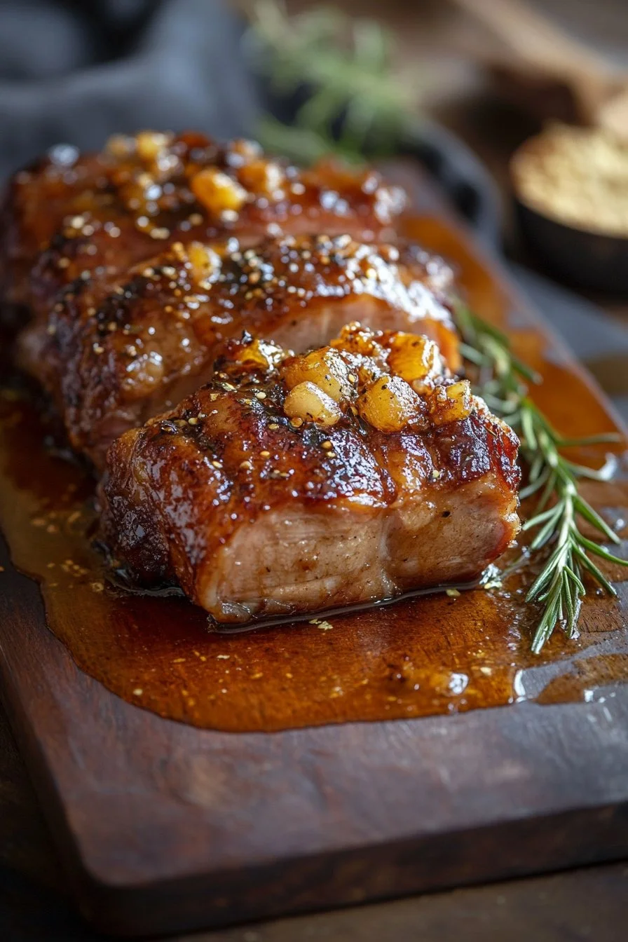 Cochon Confit à la Bière et au Sirop d'Érable