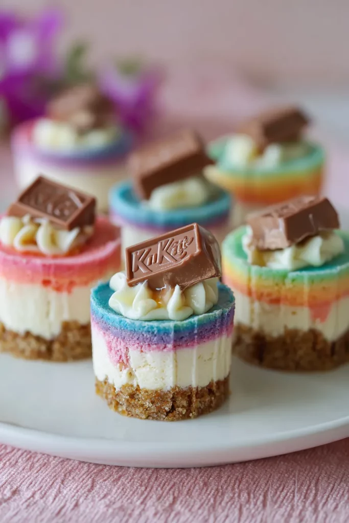 Mini cheesecakes Kit Kat