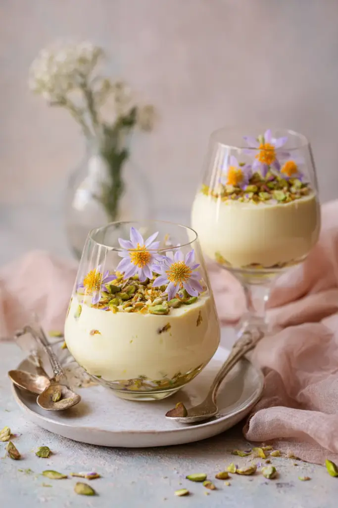 Les Desserts à la Pistache : Saveurs Délicates et Créations Gourmandes 13 Pistache et fleur d'oranger