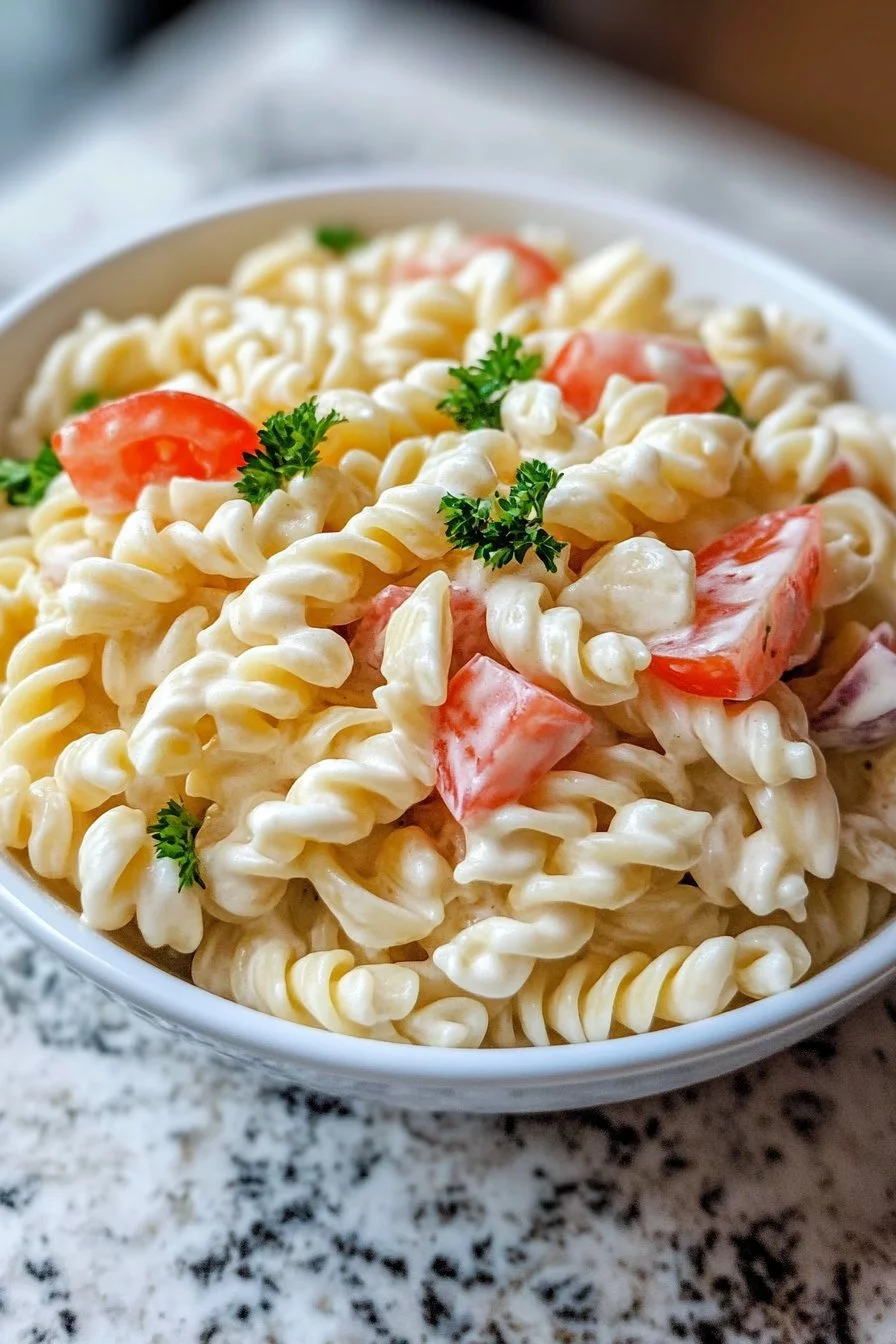 Salade de pâtes crémeuse d'Olive Garden