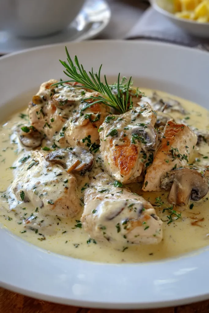 Poulet crémeux