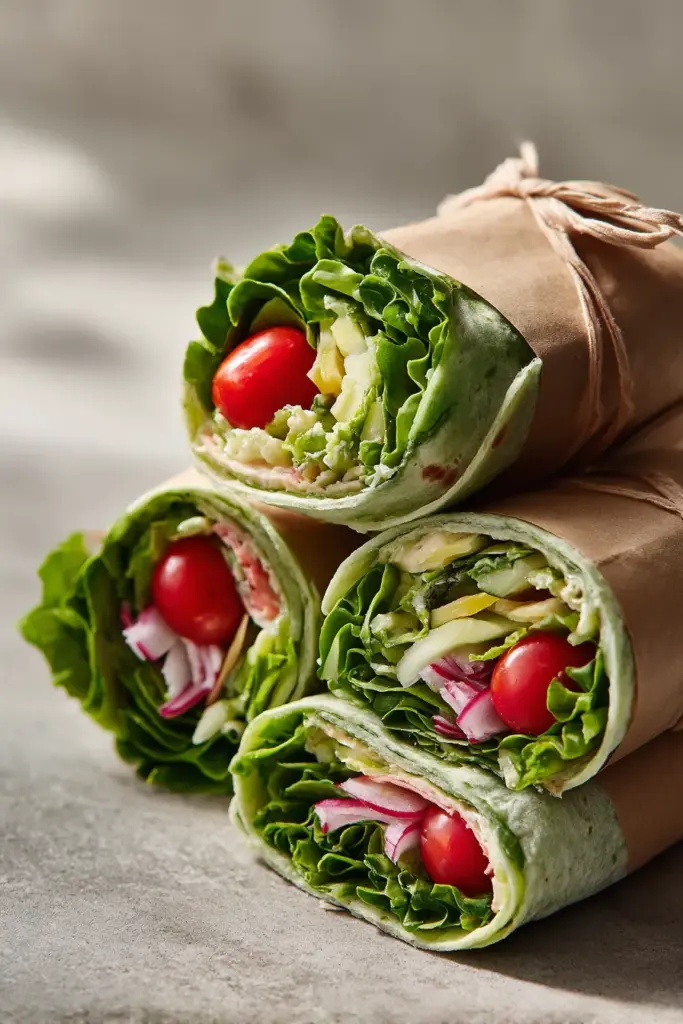 Préparation de wraps froids à l'avance