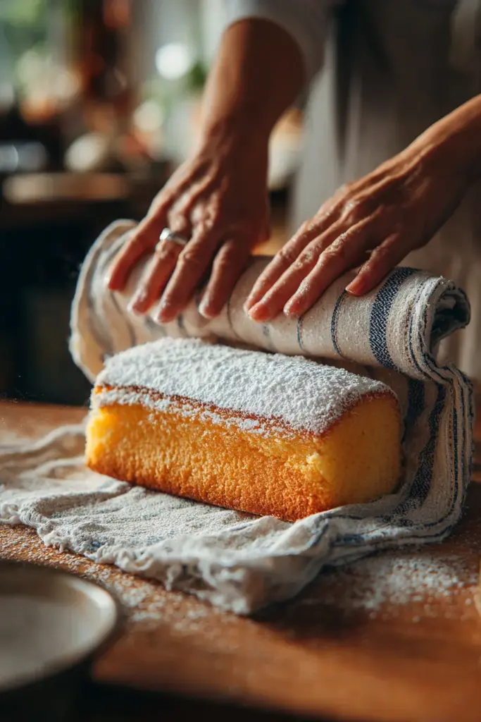 Gâteau au Yaourt : Secrets et Variations d'un Classique Intemporel 17 Rouler le gâteau