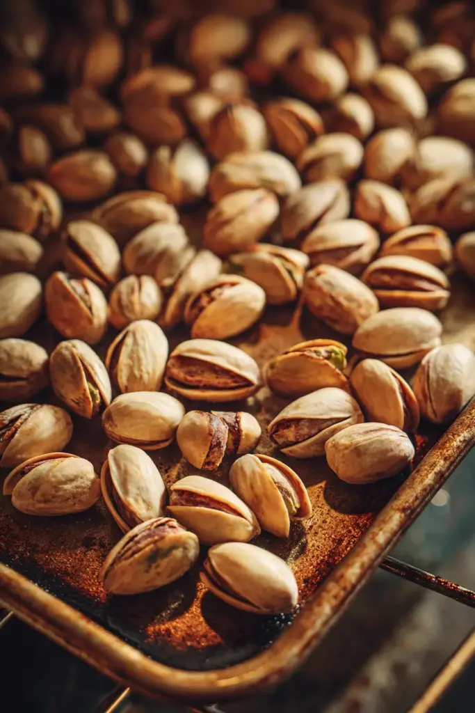 Les Desserts à la Pistache : Saveurs Délicates et Créations Gourmandes 8 Torréfier les pistaches
