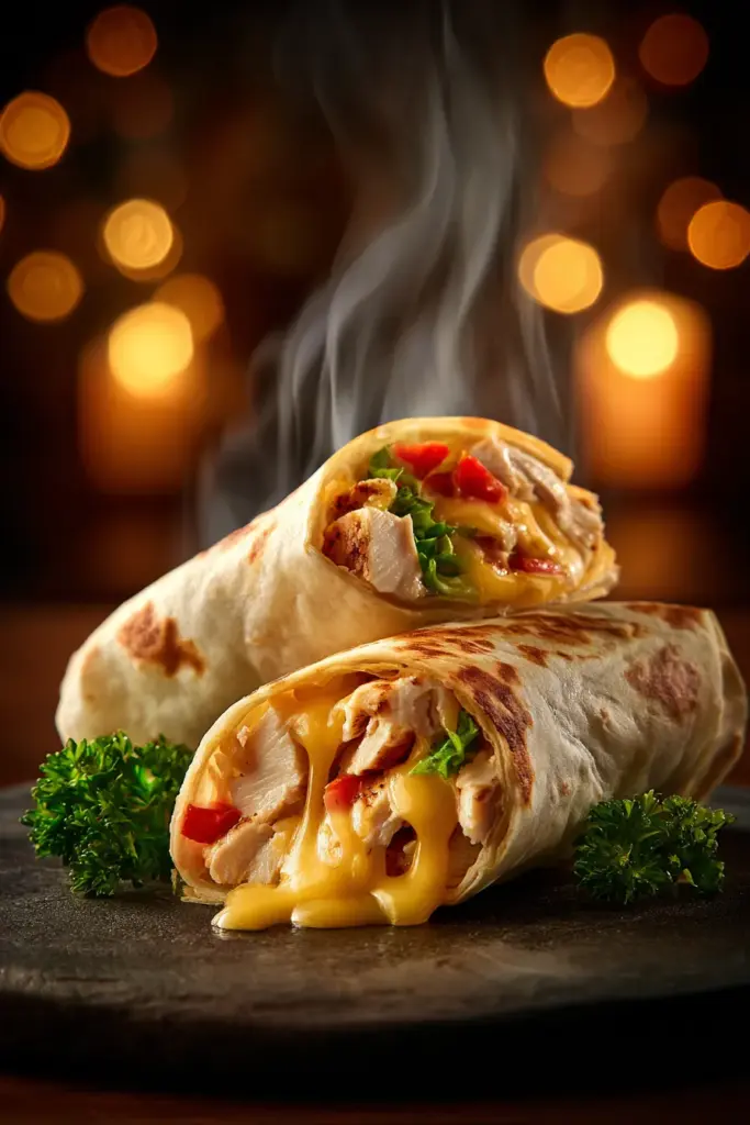 Wrap au poulet épicé