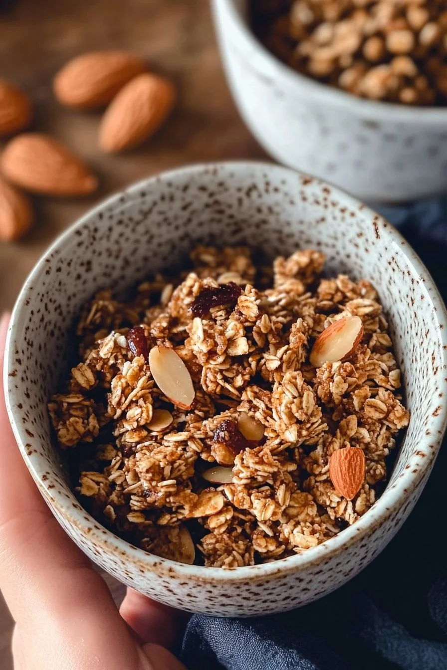 Granola aux amandes et au thé chaï