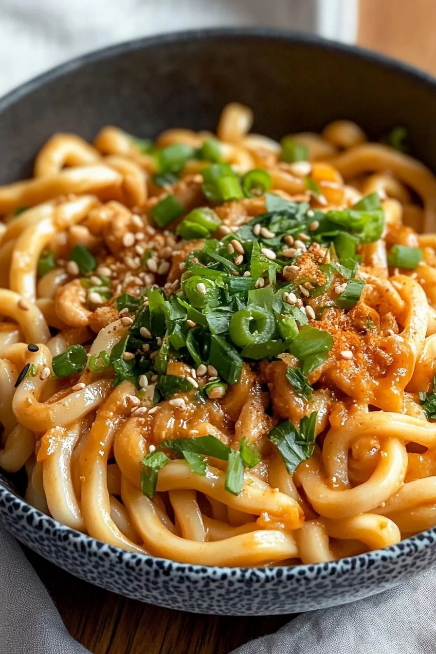 Nouilles Udon au Beurre de Cacahuète