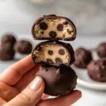 Balles de Pâte à Cookie Saines enrobées de Chocolat