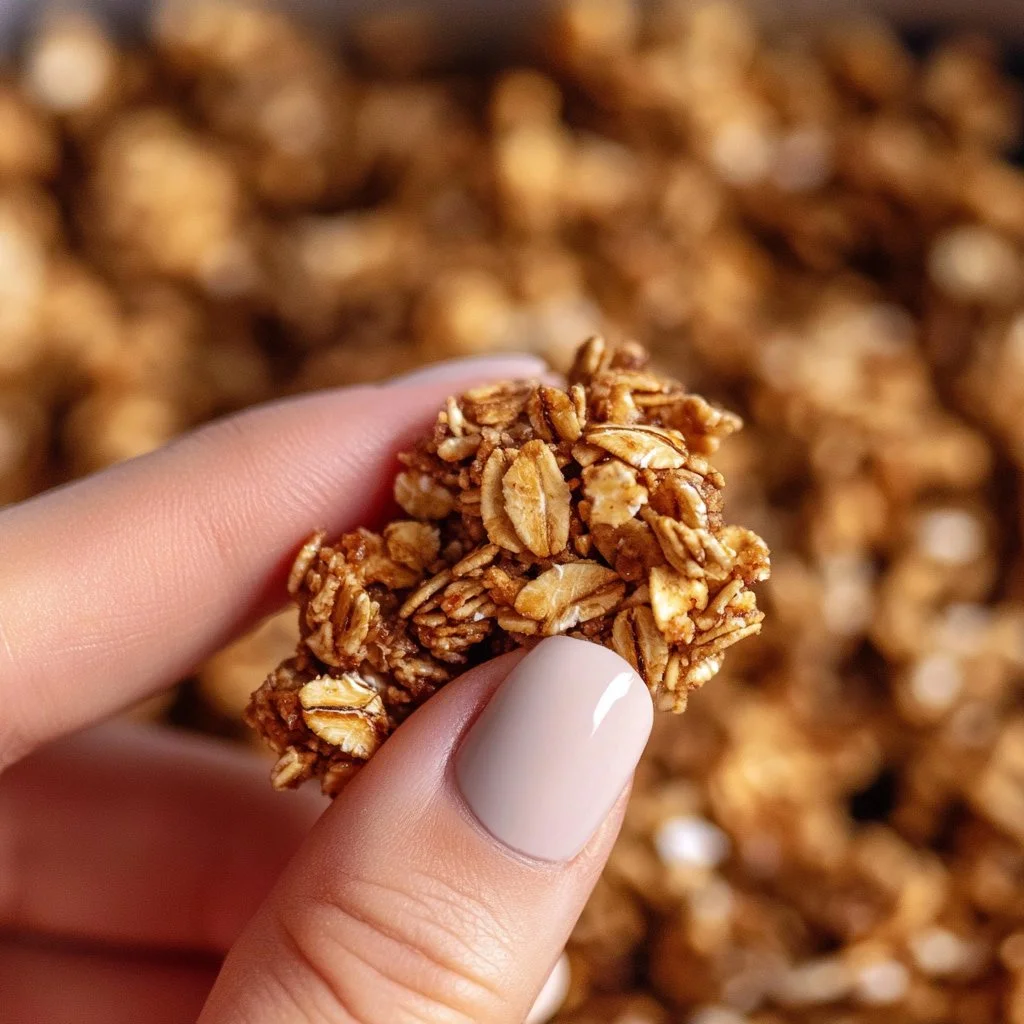 Barres de granola aux noisettes, saines et savoureuses pour tous les moments de la journée.