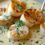 Blanquette de Saint-Jacques à la Sauce Crémée au Sauternes