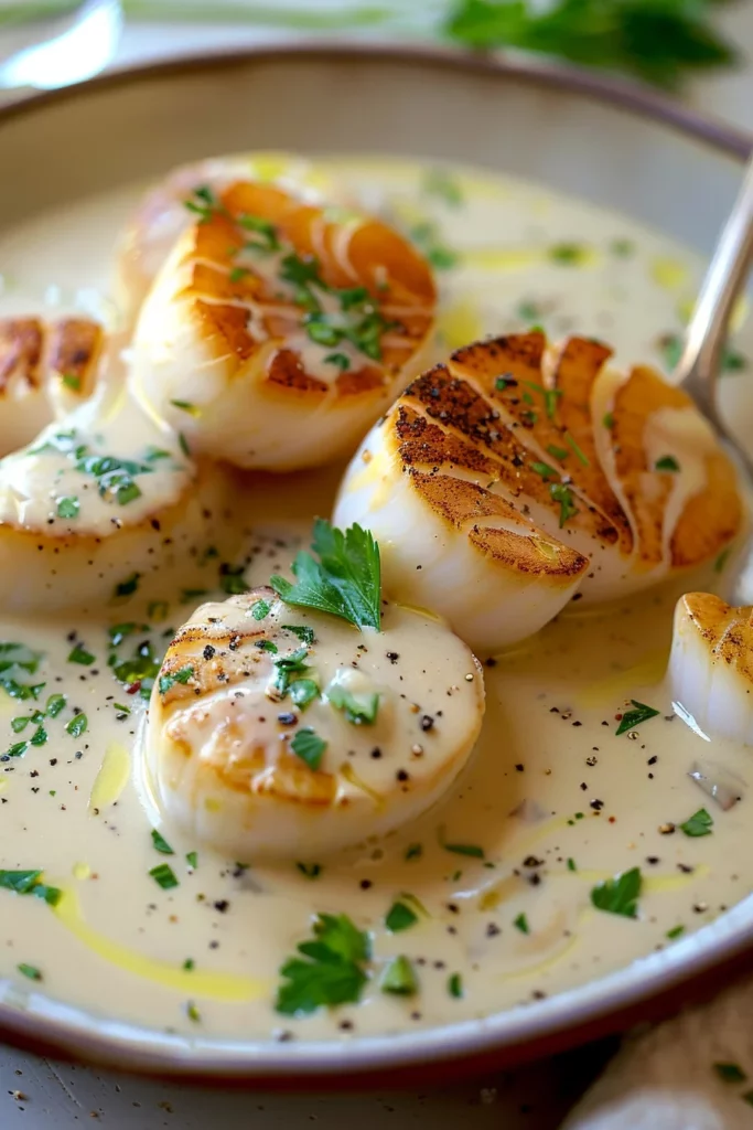 Blanquette de Saint-Jacques à la Sauce Crémée au Sauternes - Une Explosion de Saveurs Inoubliable