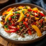 Bol Boeuf Poivron Riz