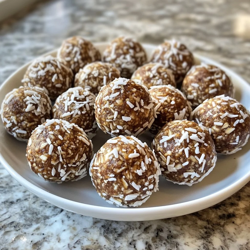 Boules d'énergie saines sans cuisson pour un encas nutritif