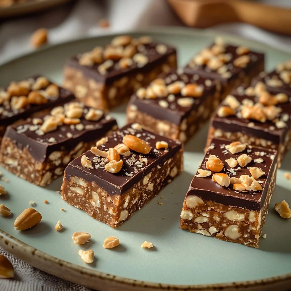 Boules d'énergie Snickers prêtes à être dégustées, parfaites pour un regain d'énergie.