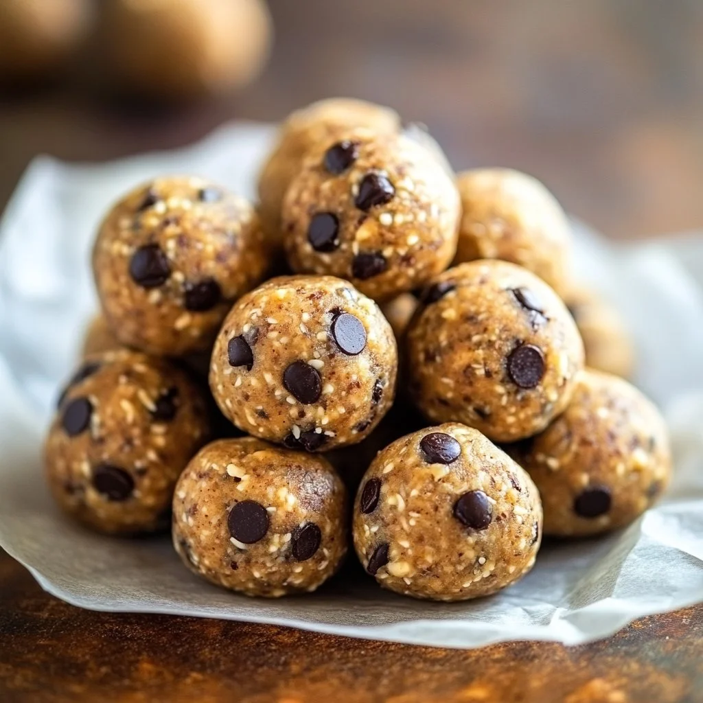 Boules énergétiques saines, parfaites pour une collation nutritive et énergisante.