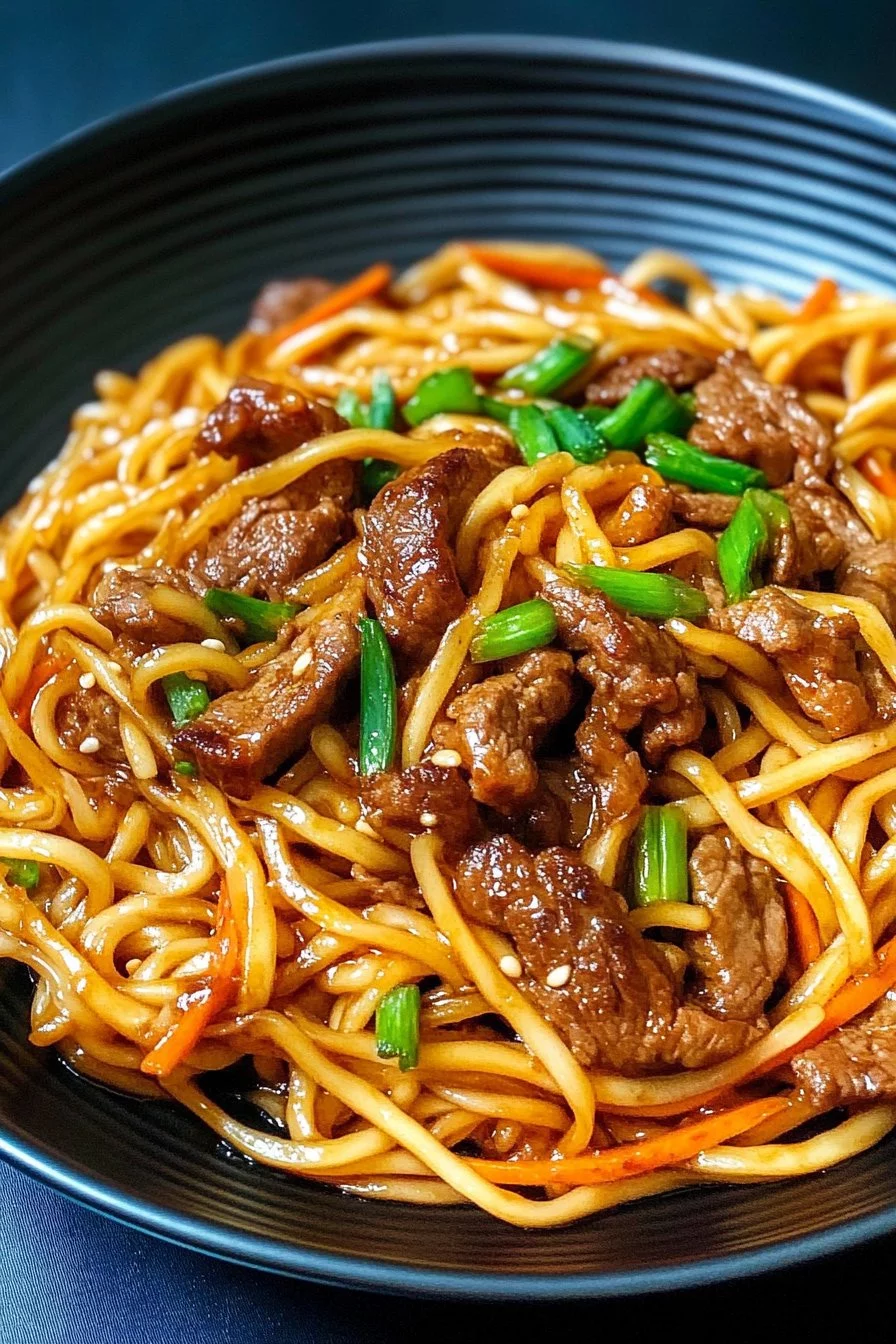 Nouilles sautées au boeuf!