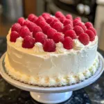 Cake au mascarpone framboises citron