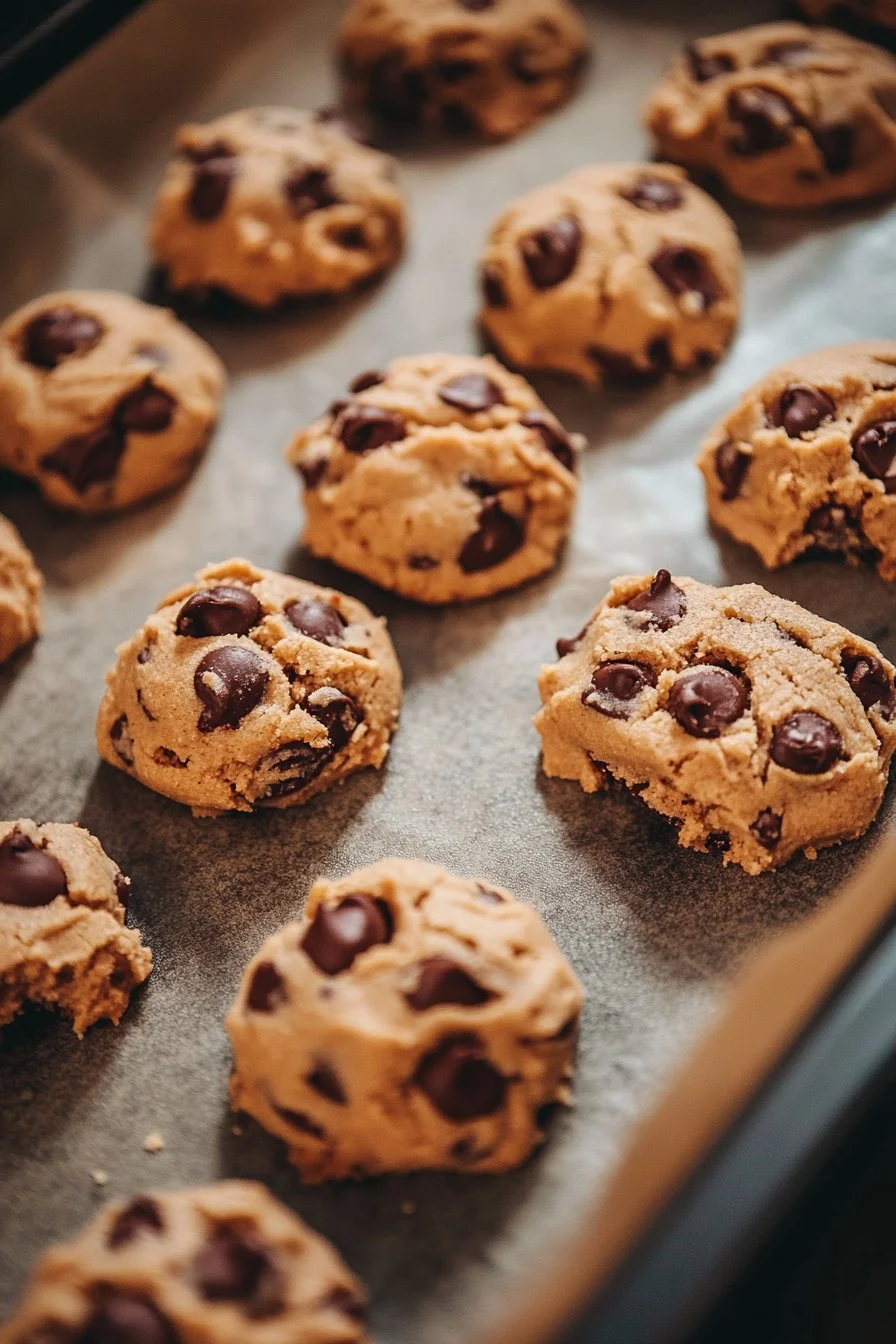 Pâte à cookies crue