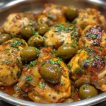 Cuisses de poulet épicées aux olives