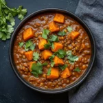 Curry de lentilles et de patates douces