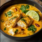 Curry de poisson blanc au lait de coco