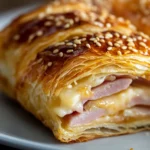 FEUILLETÉ ROULÉ JAMBON FROMAGE 🥓🧀