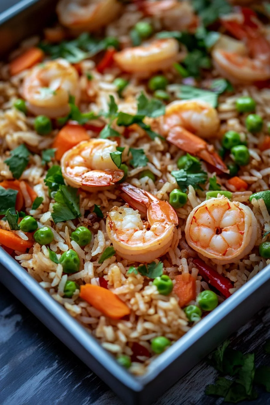 Riz Basmati aux Crevettes et Légumes