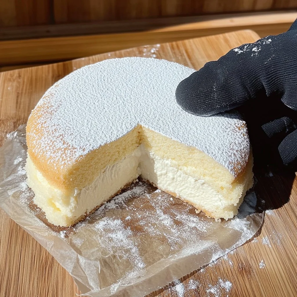 Un délicieux gâteau au yaourt décoré prêt à être dégusté.