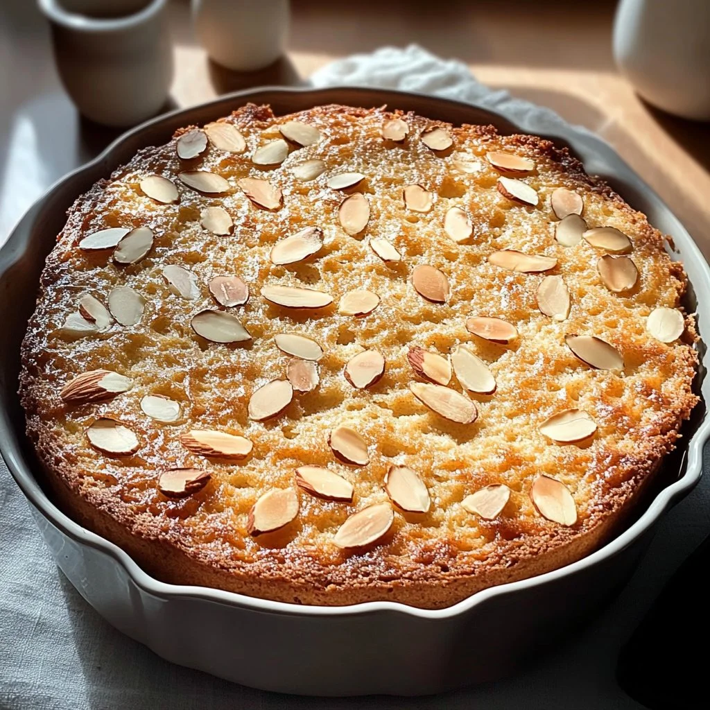 Gâteau flocons d'avoine léger et moelleux sur une assiette décorée