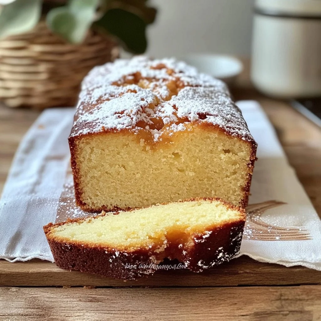 Gâteau Pommes-Yogourt moelleux avec morceaux de pommes et yaourt crémeux