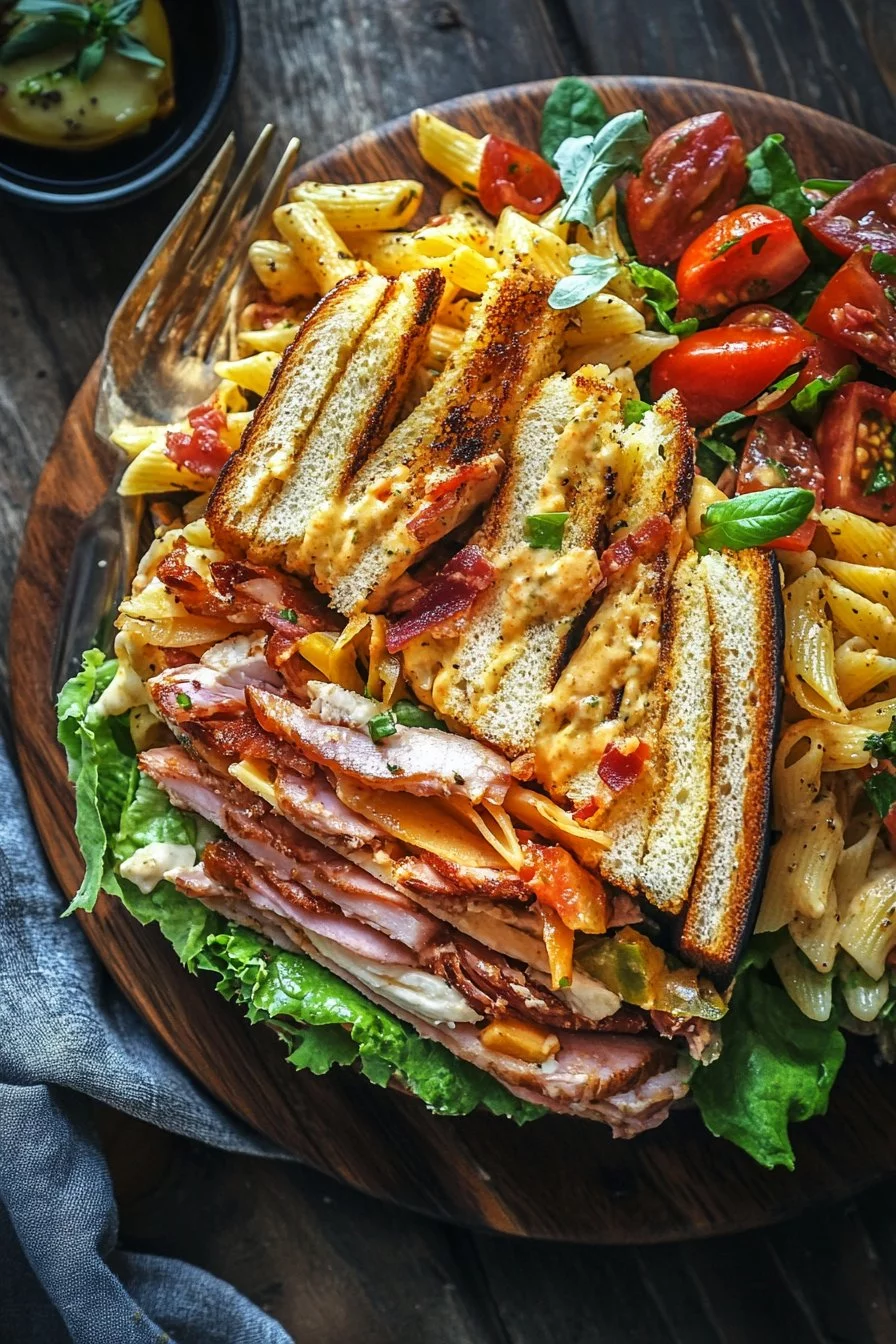 Salade de Pâtes au Sandwich Club