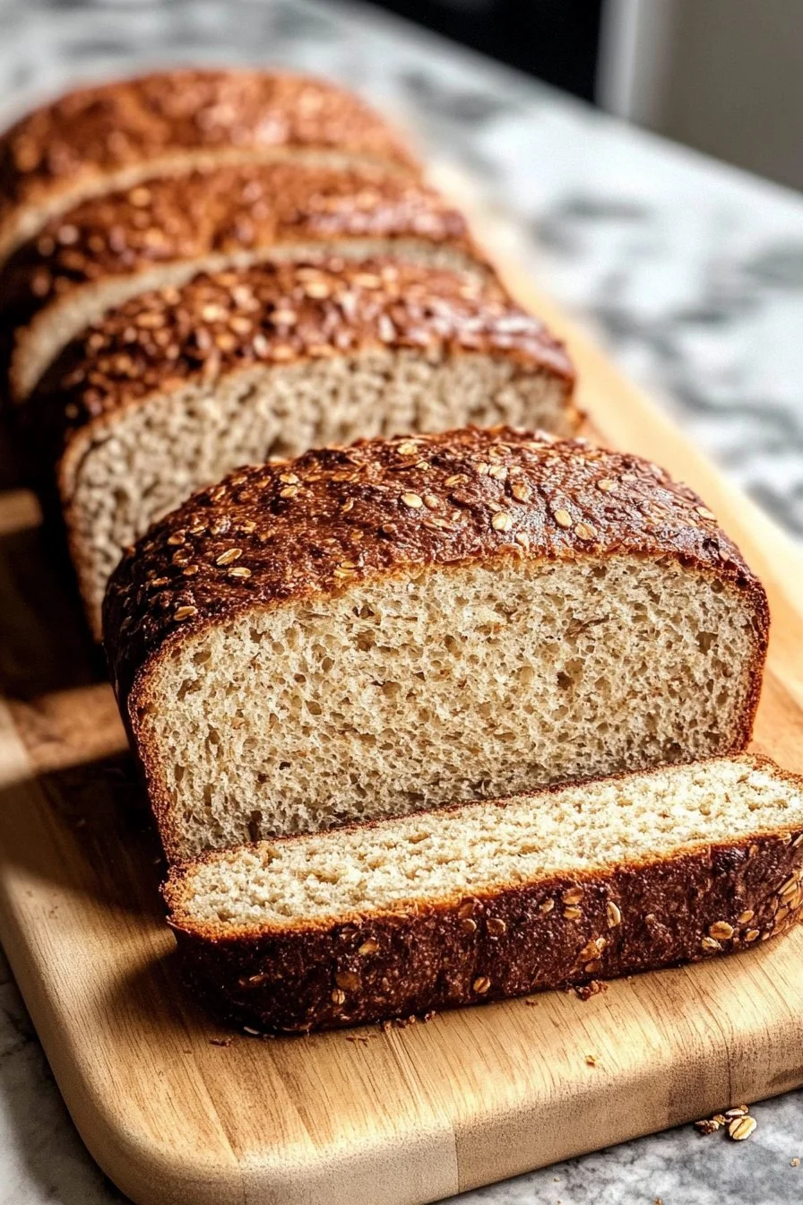 Gluten-free bread with oat flakes