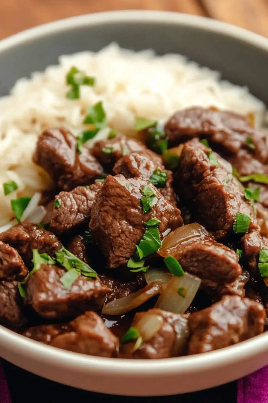 Bœuf aux oignons comme au restau mais à la maison