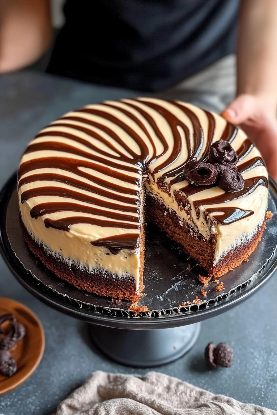 Cake zébré facile