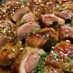 Magret de canard caramélisé