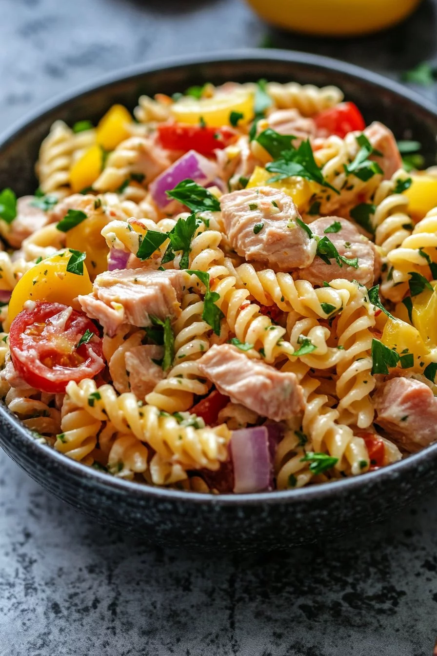 Salade de pâtes au thon