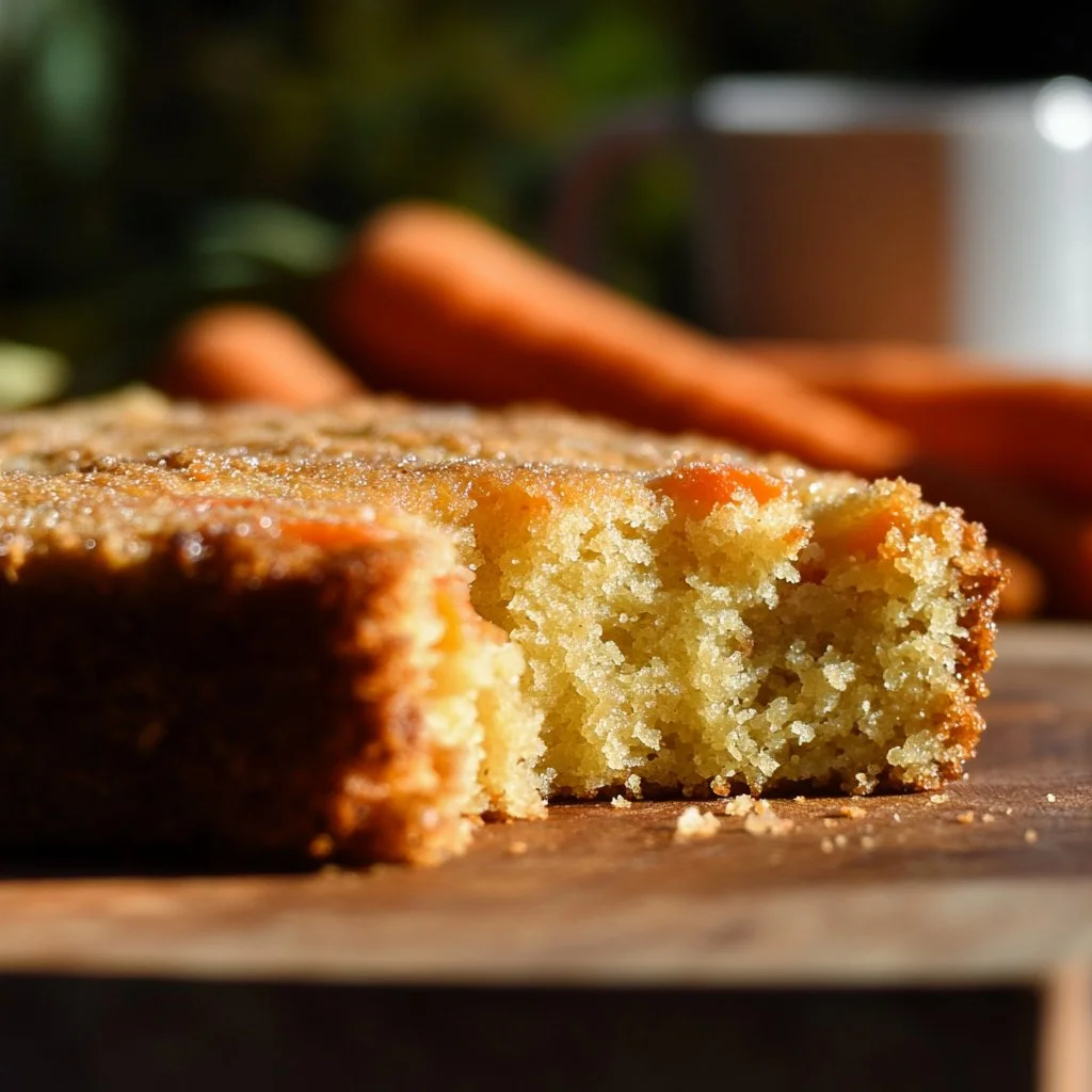 Gâteau à l'avoine garni de pommes et de carottes, un dessert moelleux et savoureux.