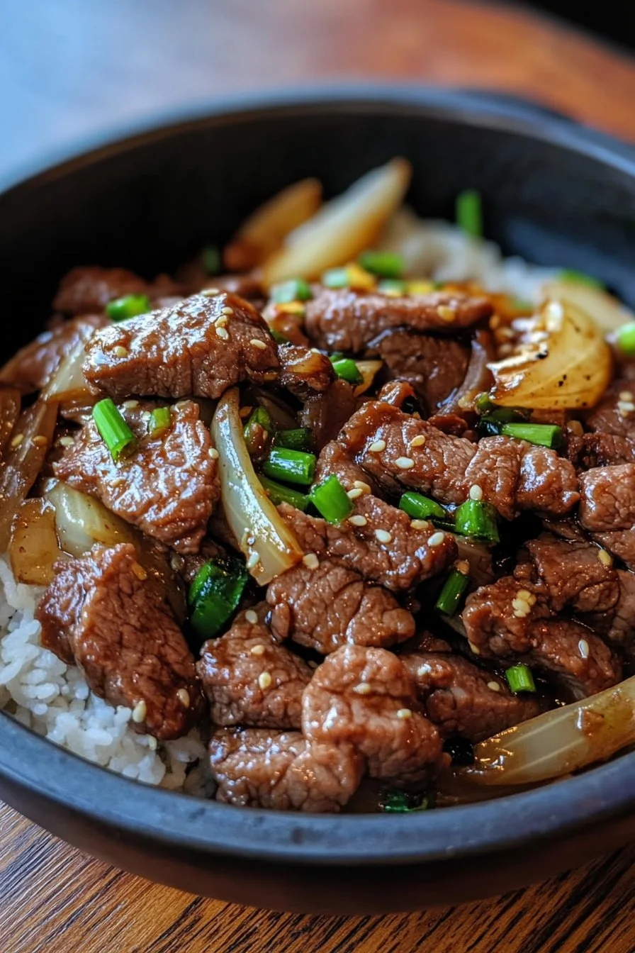 Bœuf Sauté aux Oignons