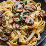 Pasta with Mushroom Garlic