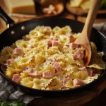 Pâtes au jambon et fromage à raclette