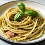 Pâtes au pesto de thon