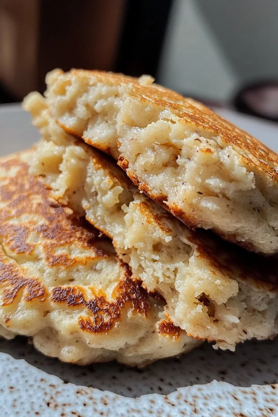 Pancakes à la banane et au fromage blanc