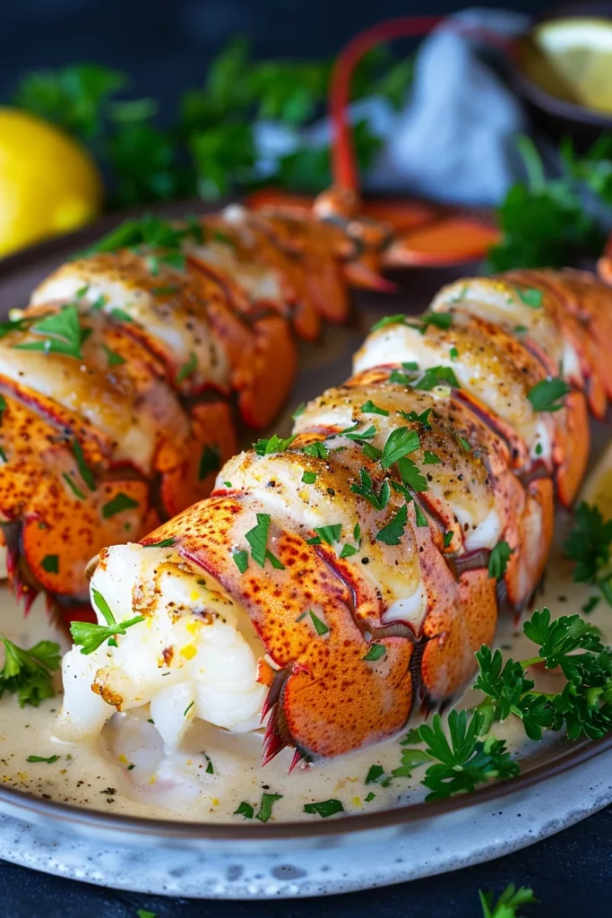 Queues de Homard au Beurre à l'Ail Crémeux - Une Fusion de Saveurs Exquises