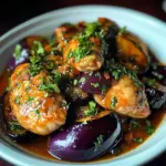 Ragoût de poulet aux aubergines