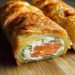 Roulé de pommes de terre et saumon