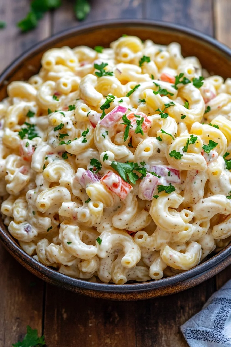 Salade de macaroni crémeuse