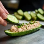 Salade de concombre au thon