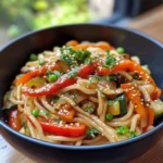 Sauté de légumes aux nouilles